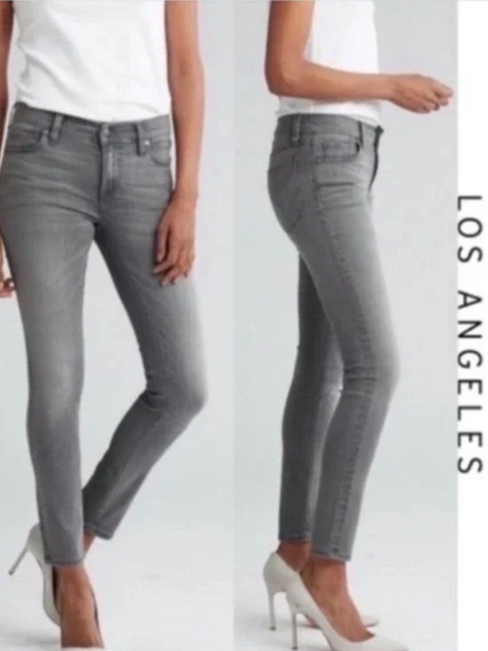Women’s Slim Straight Gray Jeans